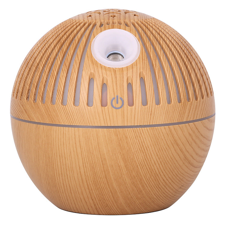 Aroma Diffuser mit Holzmaserung und 7 Farben