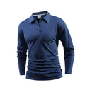 Langarm-Golfhemd mit Knopfleiste – Bild 1 | LuxeStyle