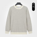 Herren Strickpullover Rundhals Leinen-Mix