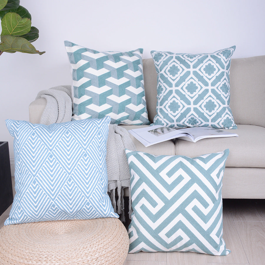 Geometrischer Kissenbezug (45x45 cm) – Bild 7 | LuxeStyle
