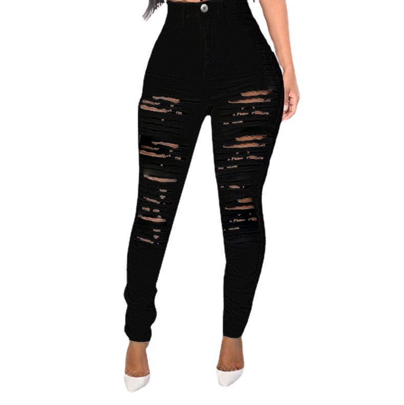 Distressed Slim-Fit Jeans