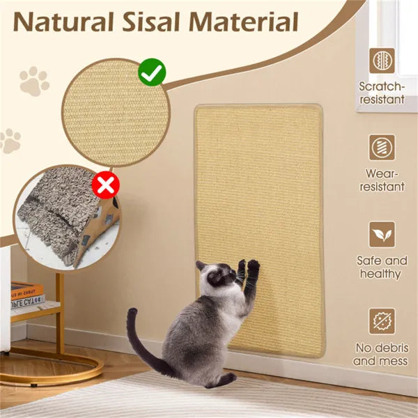 2er-Set Sisal-Kratzmatten für Katzen