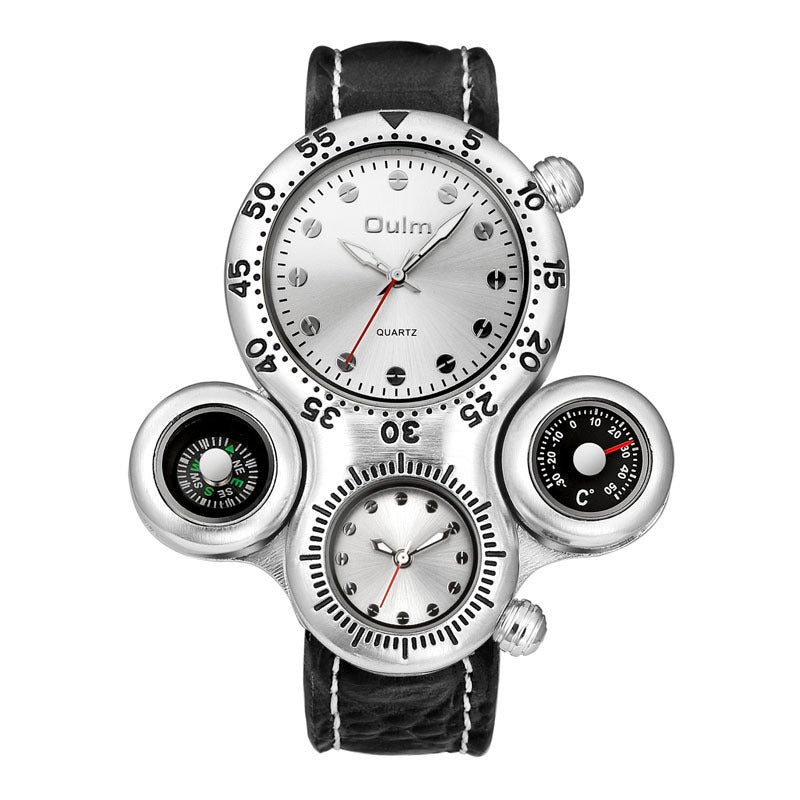 Quarz-Armbanduhr mit Kompass und GMT – Bild 6 | LuxeStyle