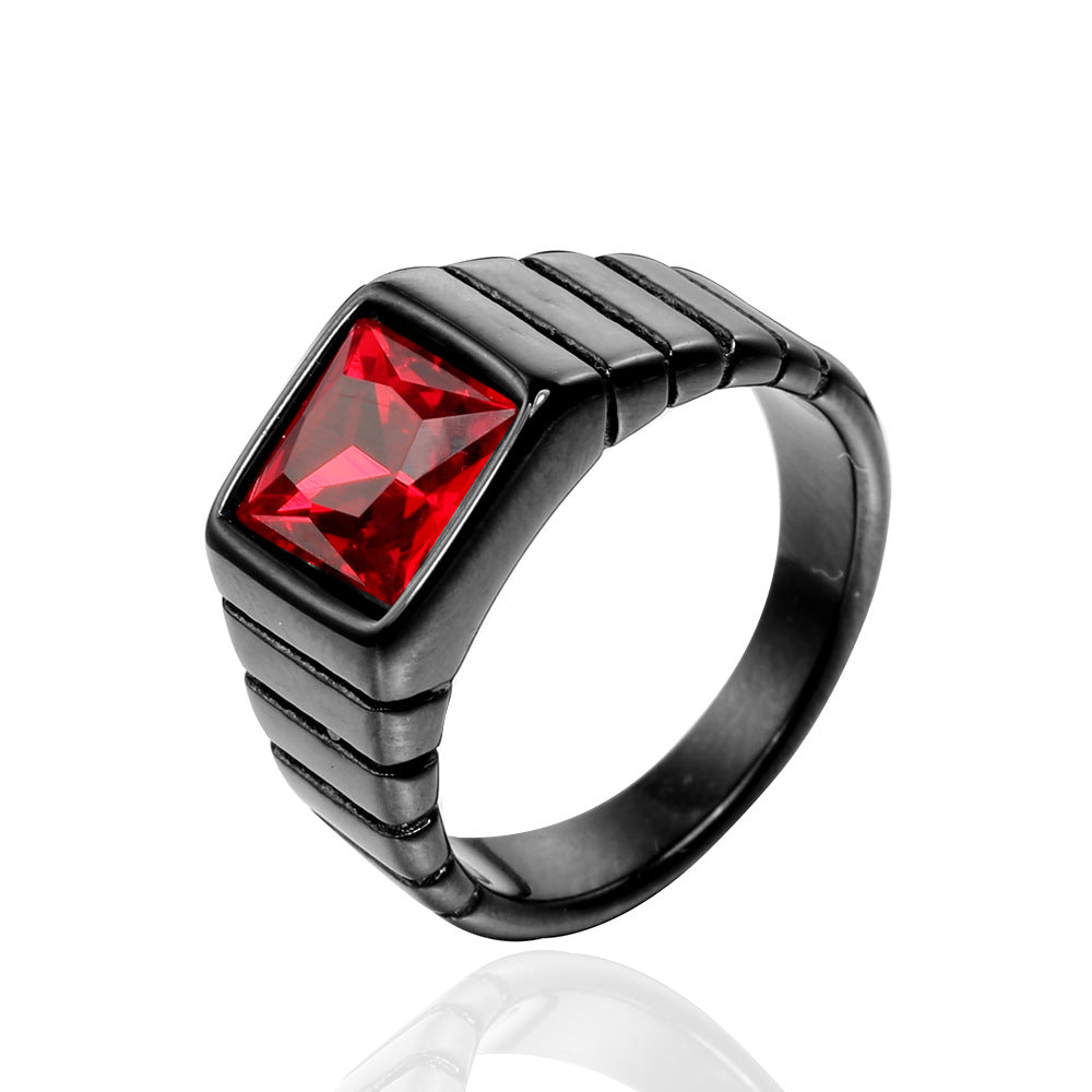Unisex Retro Stein Ring