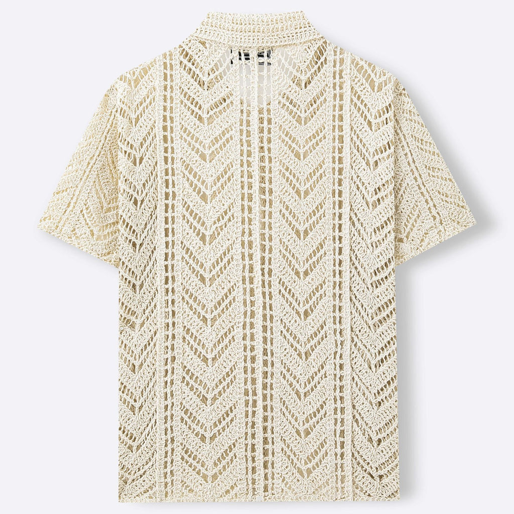 Gehäkelter Pullover im Slim Fit – Ansicht 3