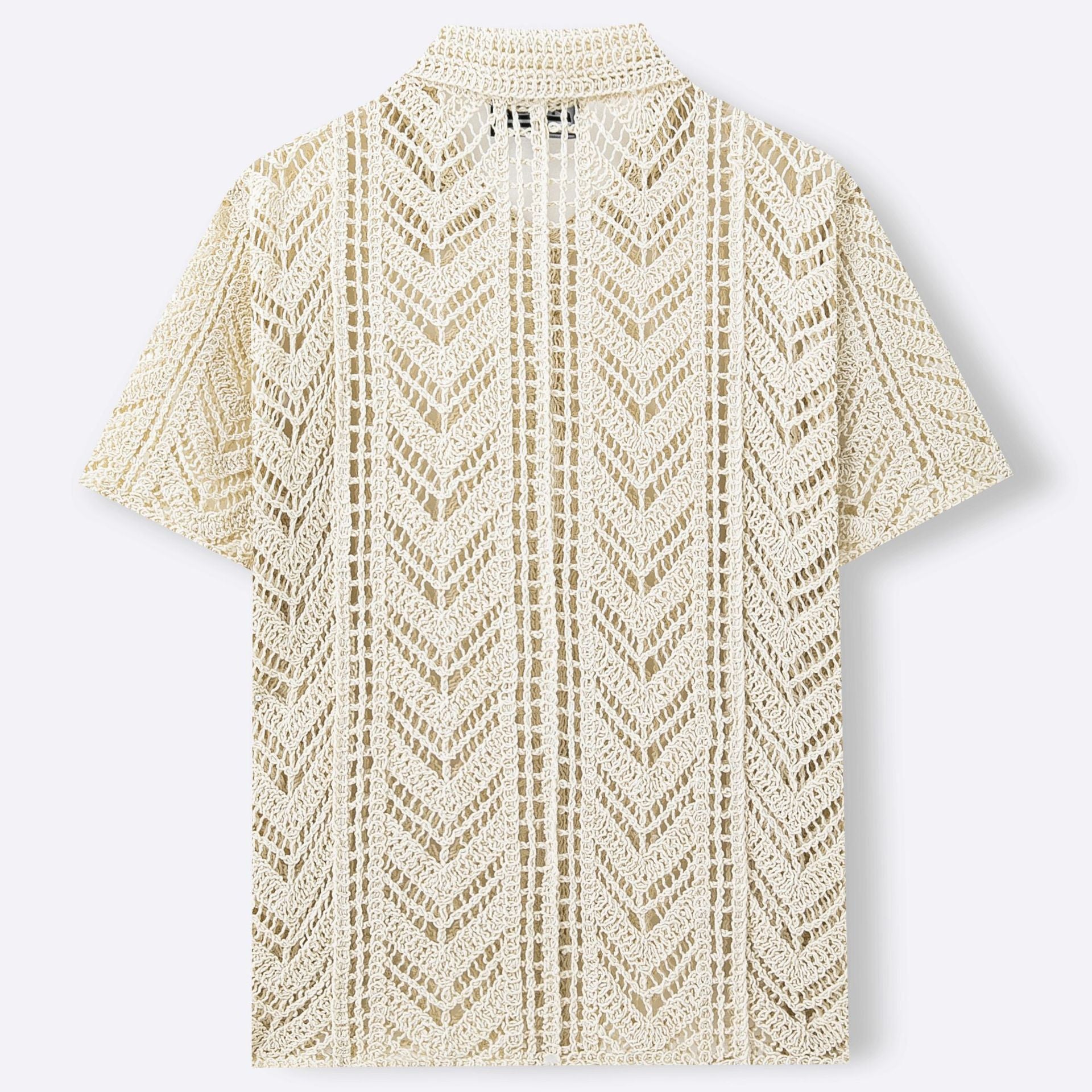Gehäkelter Pullover im Slim Fit – Ansicht 3
