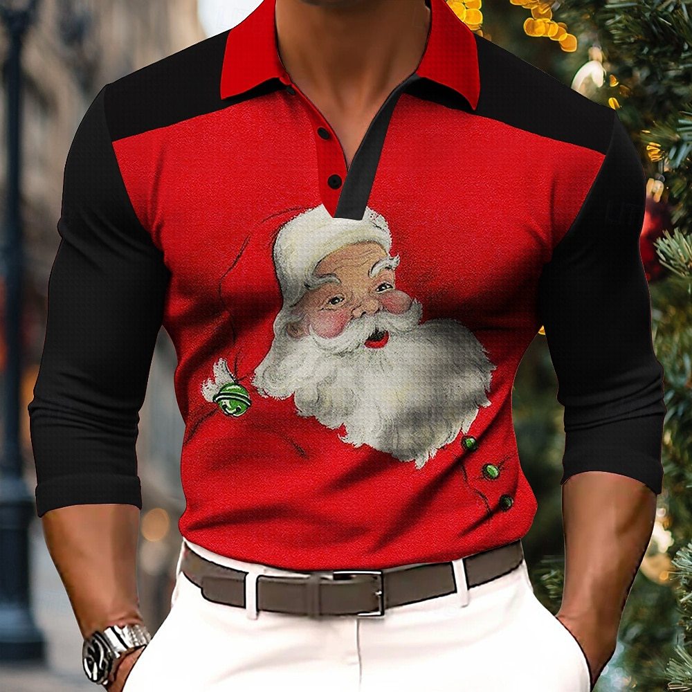 Langarm Polo-Shirt mit Knopfleiste – Bild 2 | LuxeStyle
