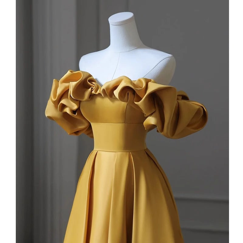 Abteilungsrock mit Off-Shoulder-Ausschnitt, Abendkleid | LuxeStyle