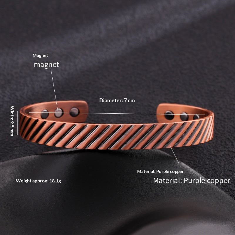 Magnetarmband aus gebürsteter Bronze