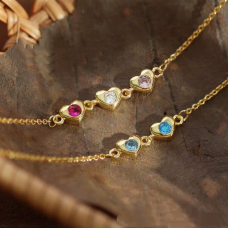 Personalisiertes Zirkon-Armband mit Herz