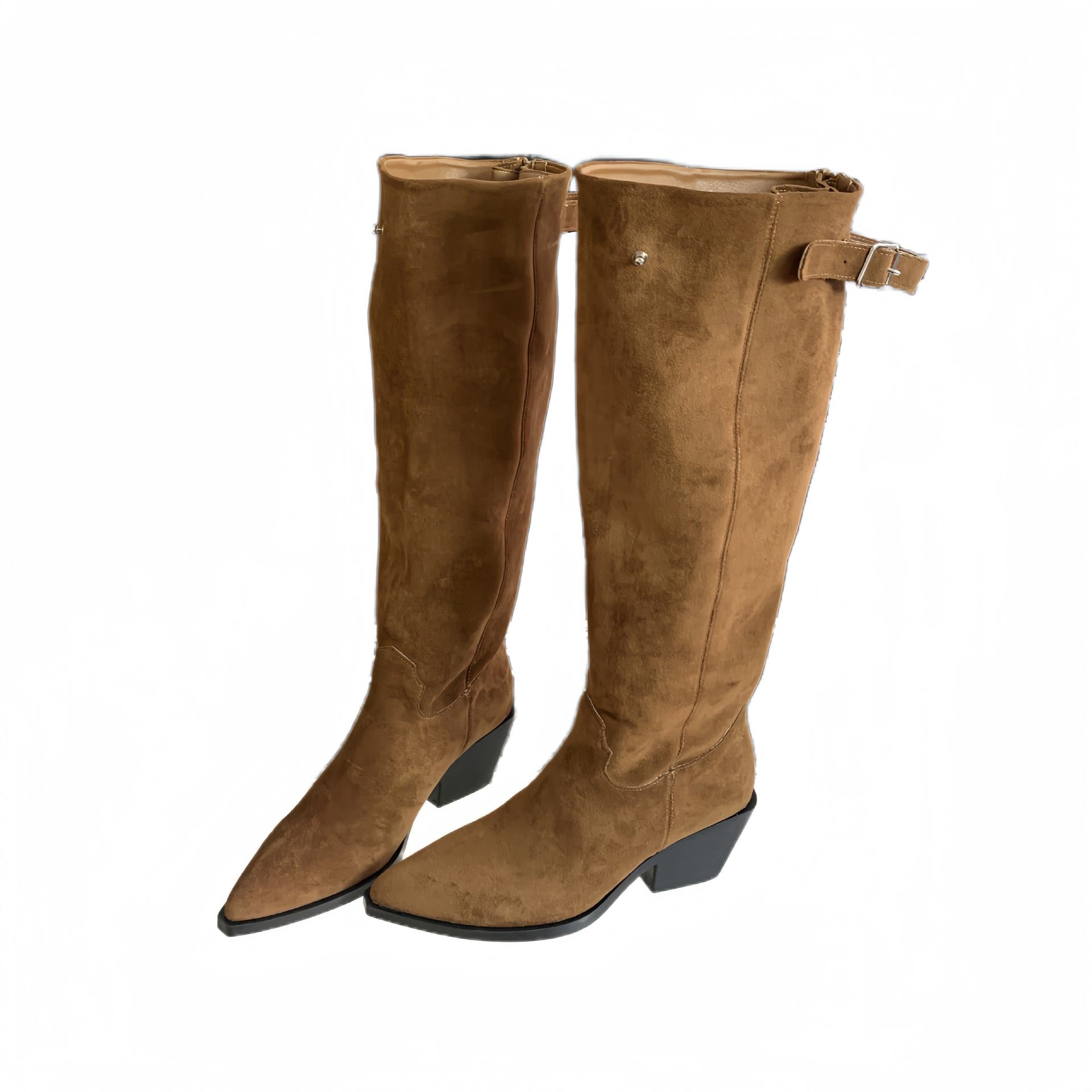 Hohe Damenstiefel im europäisch-amerikanischen Stil