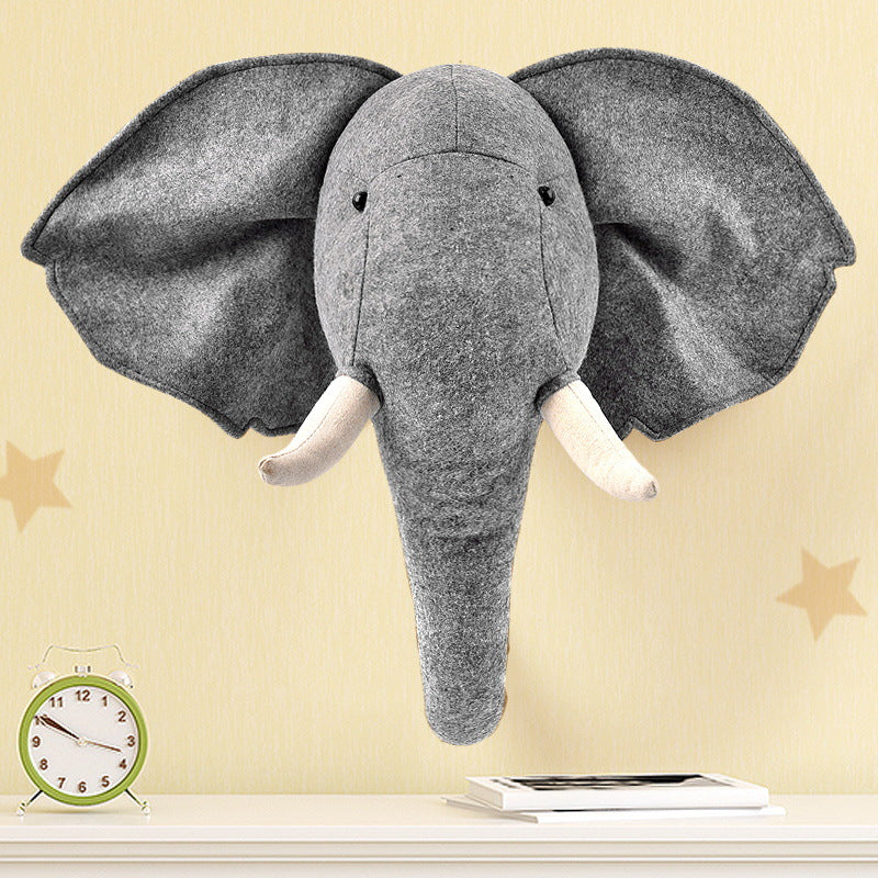 Wanddeko Elefant aus Plüsch – Bild 7 | LuxeStyle