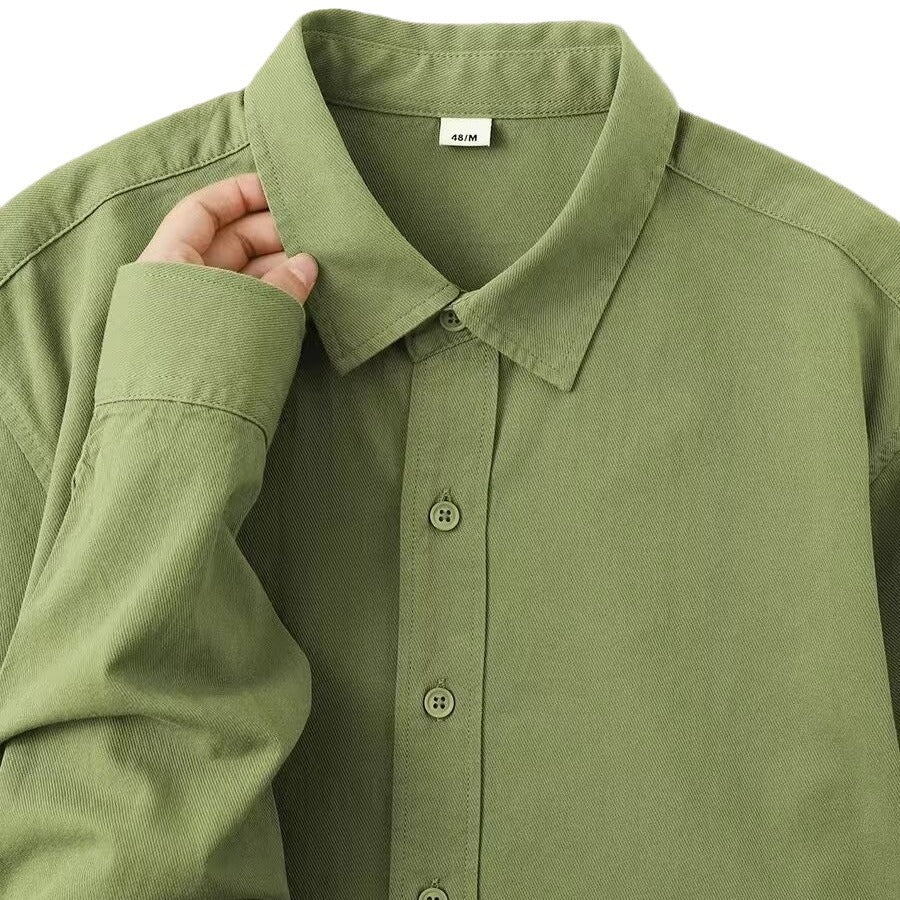 Herren Langarmshirt – Einfarbig, Vielseitig – Bild 2 | LuxeStyle