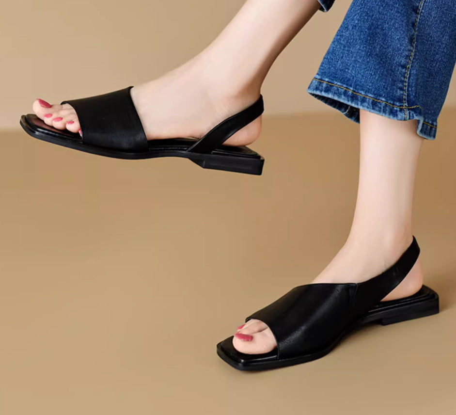 Outdoor Roman Sandalen mit Blockabsatz – Bild 8 | LuxeStyle