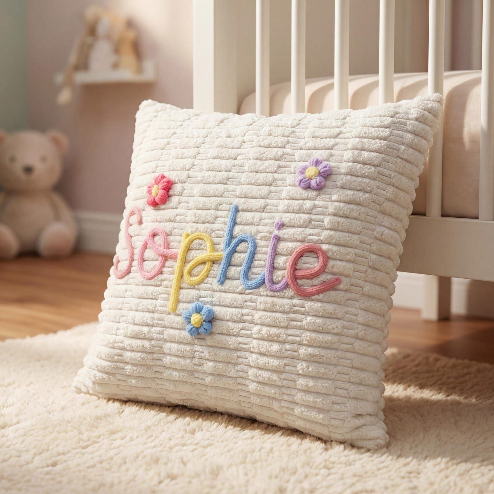 Personalisierter Babykissenbezug