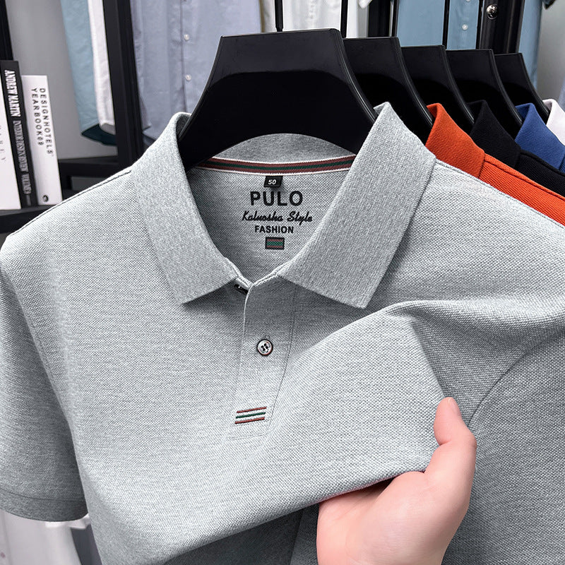 Polo-Shirt Kurzarm Sommer Revers Baumwolle