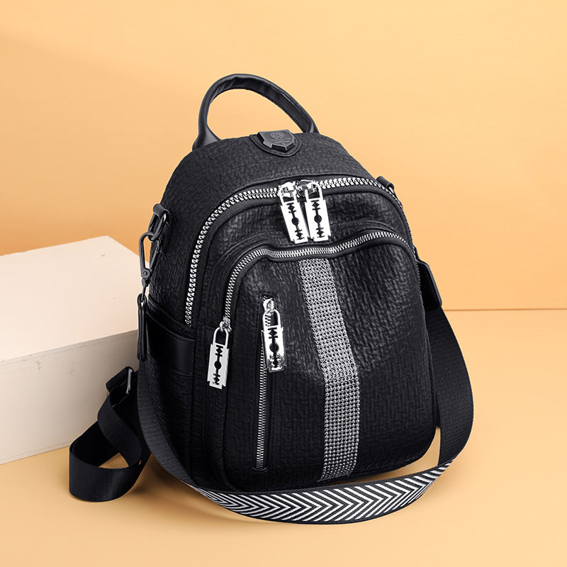 Leder Schultertasche mit Diamanten – Bild 4 | LuxeStyle