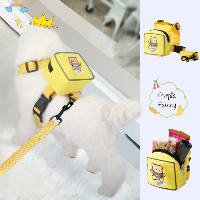 Bestickter Rucksack mit Leine für Haustiere – Bild 4 | LuxeStyle