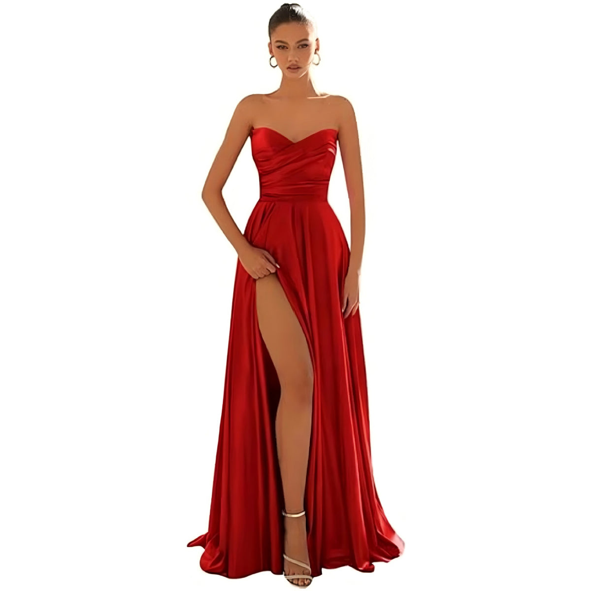 Langes Partykleid mit tiefem Ausschnitt – Bild 6 | LuxeStyle