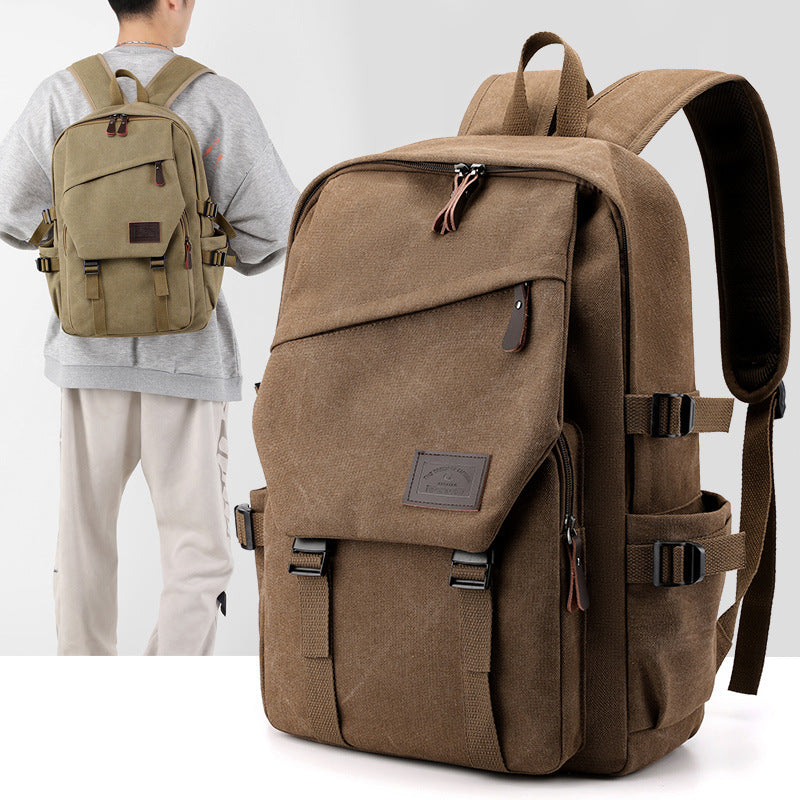 Retro Canvas Rucksack – Bild 3 | LuxeStyle