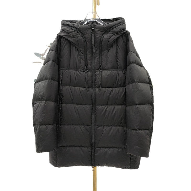 Weisses Daunenjacke mit Kapuze – Bild 3 | LuxeStyle