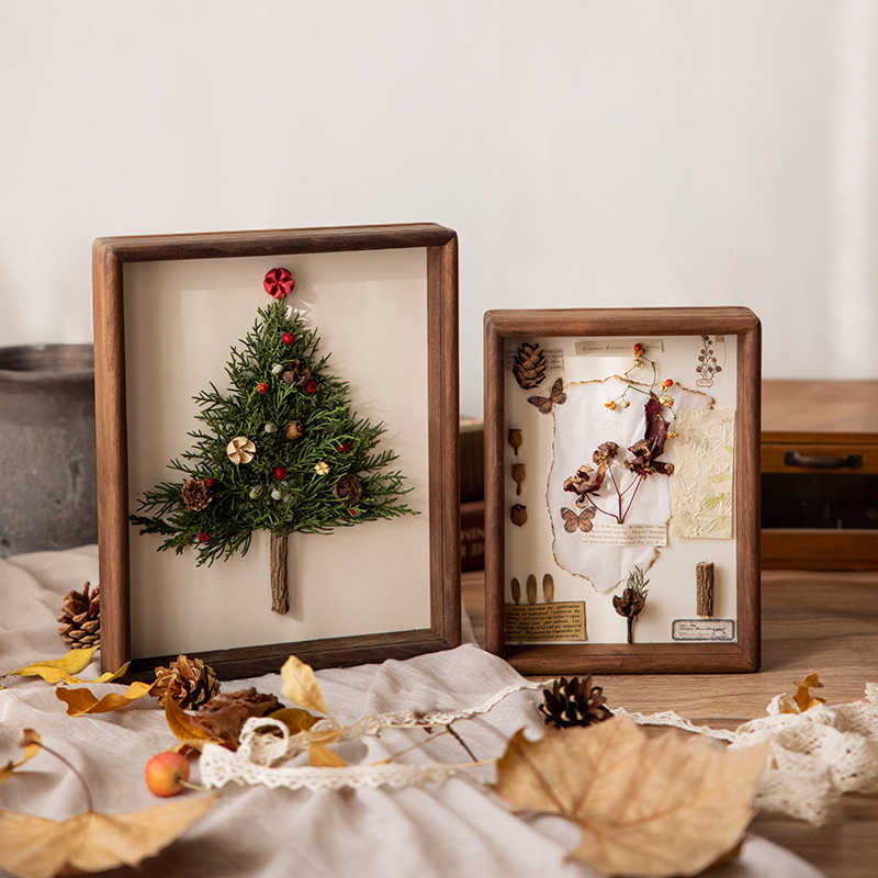 Holz-Fotorahmen aus schwarzer Walnuss, rechteckig | LuxeStyle