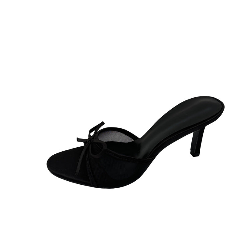 Elegante Mesh-Sandalen mit Schleife – Bild 8 | LuxeStyle
