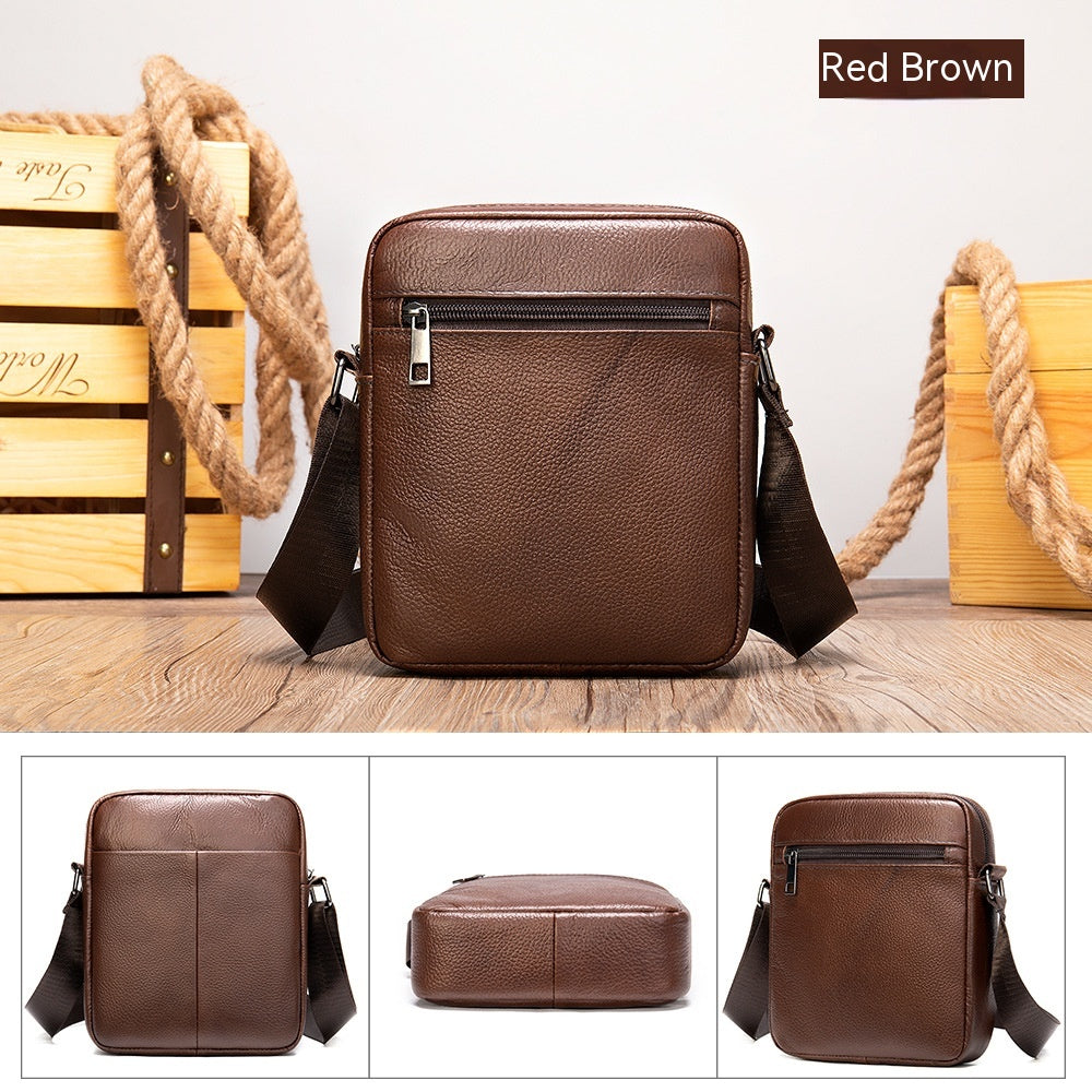 Business Herren Leder Schultertasche – Bild 8 | LuxeStyle
