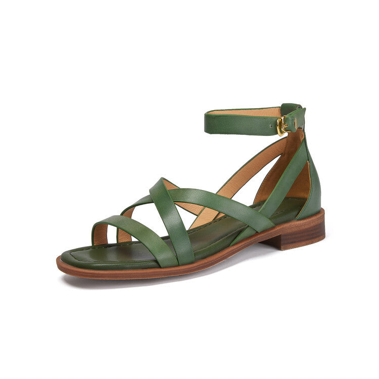 Retro-Sandalen mit Knöchelriemen – Bild 2 | LuxeStyle