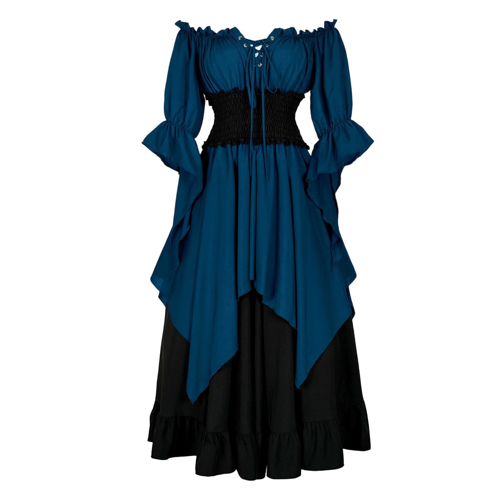 Retro Korsett-Kleid mit Plissee