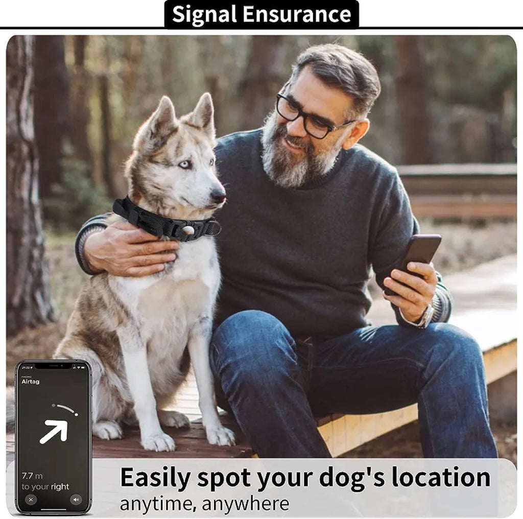 Hundehalsband mit AirTag-Hülle – Bild 3 | LuxeStyle