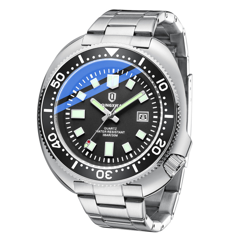 Quarz-Herrenuhr mit Edelstahlarmband – Bild 9 | LuxeStyle