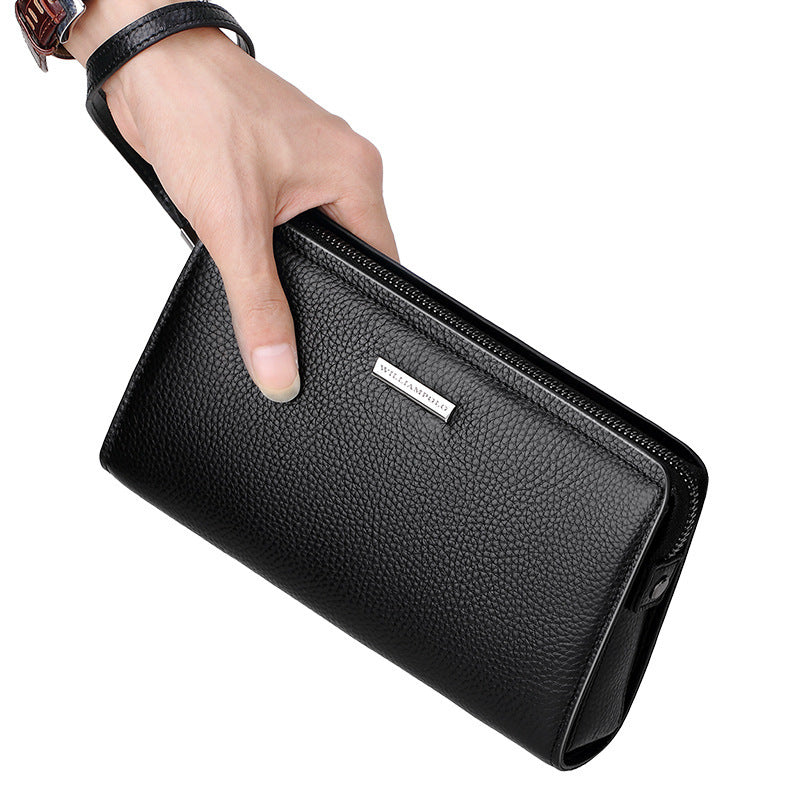 Echter Leder Clutch mit Zahlenschloss – Bild 3 | LuxeStyle