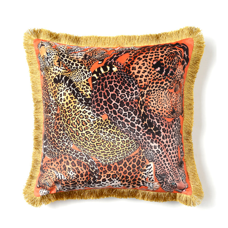 Leopard Living Room Kissenbezug mit Quaste