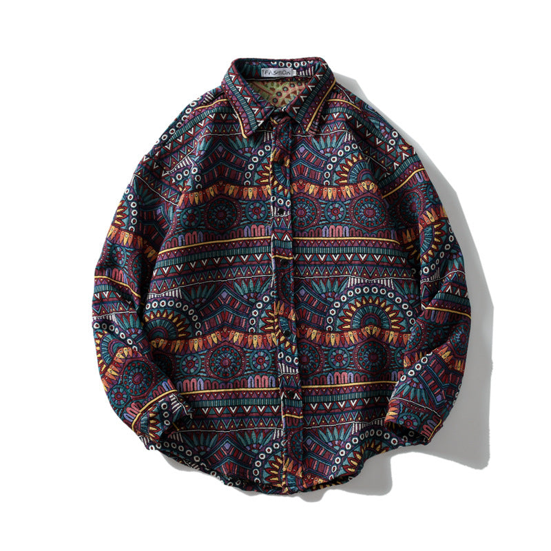 Retro-Lange Ärmel-Plaid-Shirt – Bild 6 | LuxeStyle