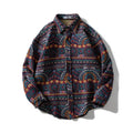 Retro-Lange Ärmel-Plaid-Shirt – Bild 6 | LuxeStyle