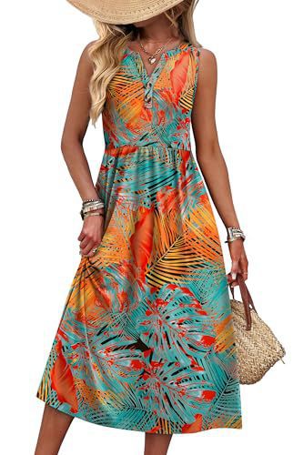 Bedrucktes A-Linien Strandkleid – Bild 9 | LuxeStyle