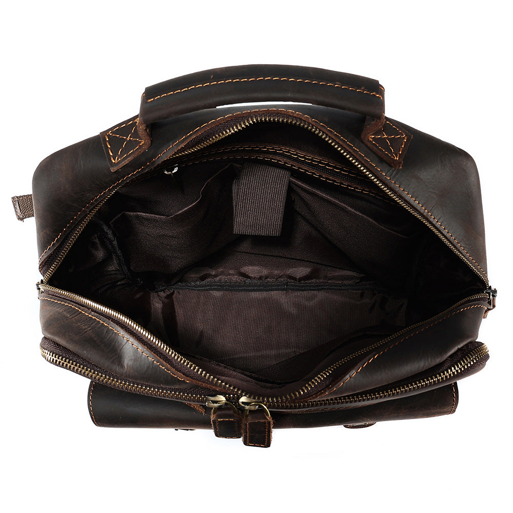 Rucksack Retro Wildpferd Leder Herren – Bild 6 | LuxeStyle