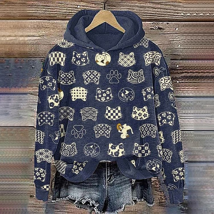 Casual Jacke mit Kirschblüten-Print