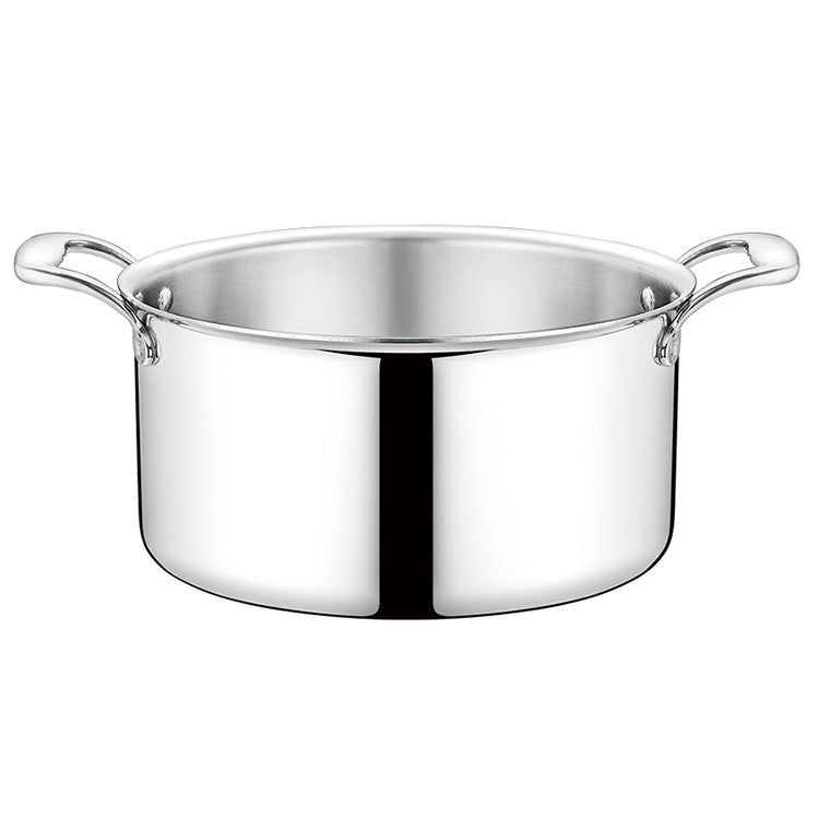 Doppelwandiger Edelstahltopf mit Deckel 28 cm – Bild 6 | LuxeStyle