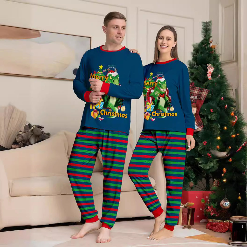Dino-Weihnachtsbaum-Pyjama für die ganze Familie