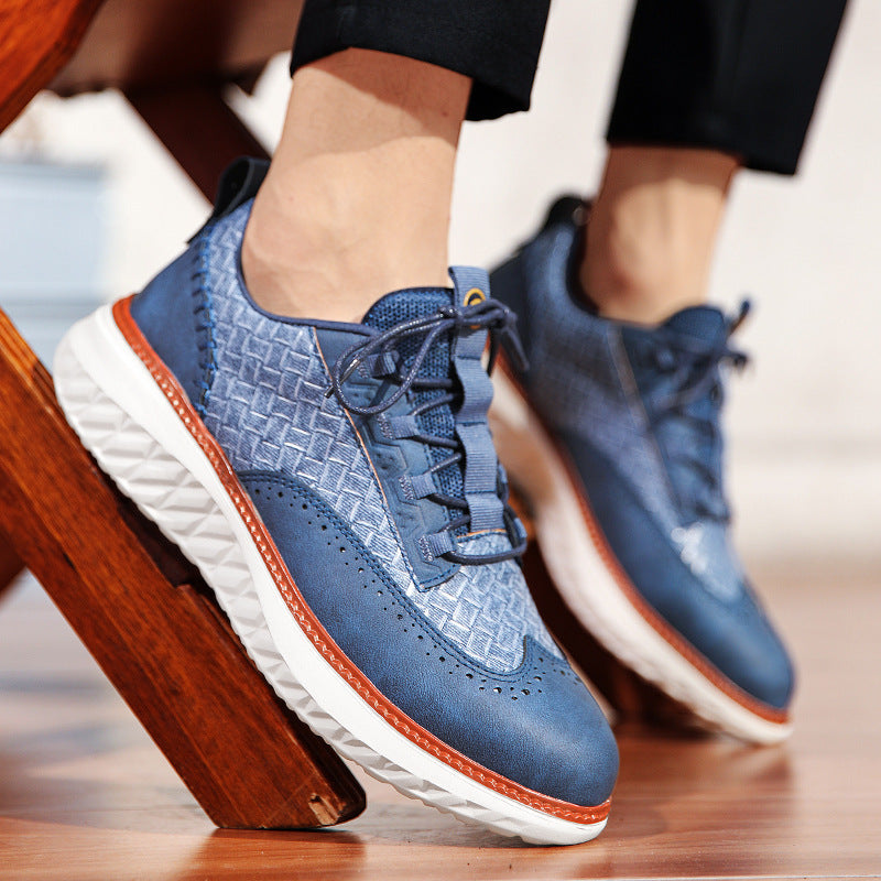 Atmungsaktive Herren-Sneaker mit Webstruktur – Bild 1 | LuxeStyle