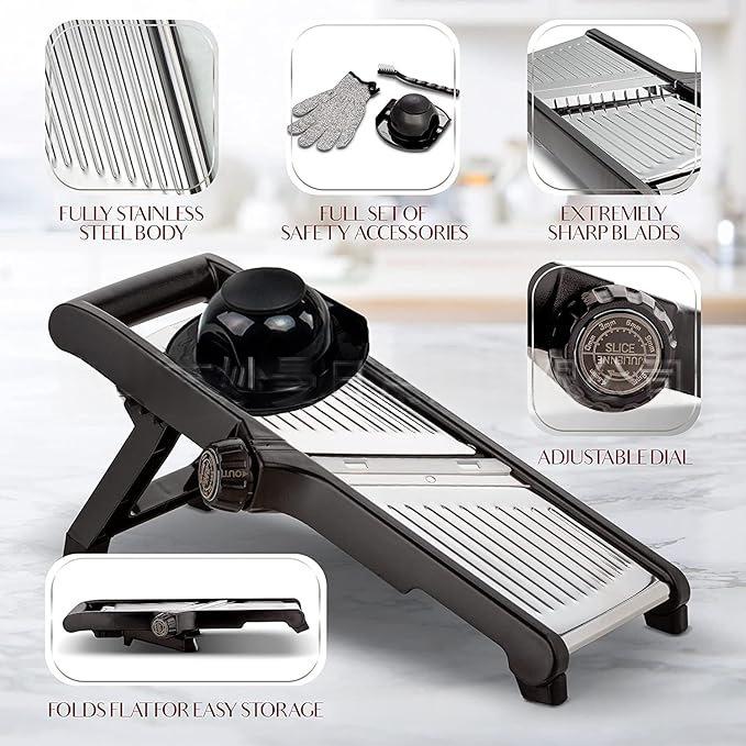 Stainless-Steel Gemüseschneider 41×13,5×16,5 cm – Bild 5 | LuxeStyle