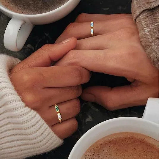 Rechteckiger Zirkonring – Bild 3 | LuxeStyle