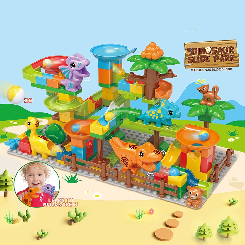 Dinosaurier-Rutschbahn Bausteine – Bild 9 | LuxeStyle
