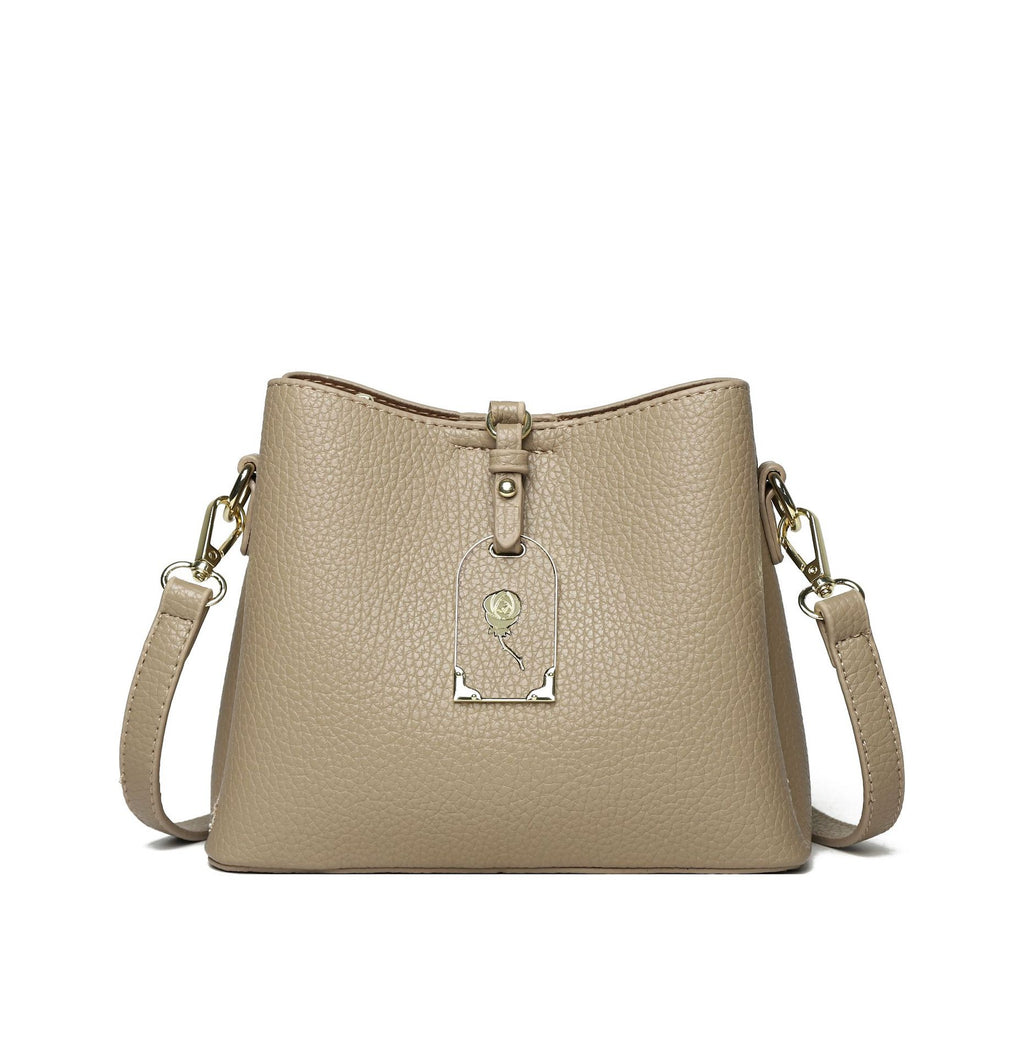 Schulter-Crossbody-Bag mit Textur