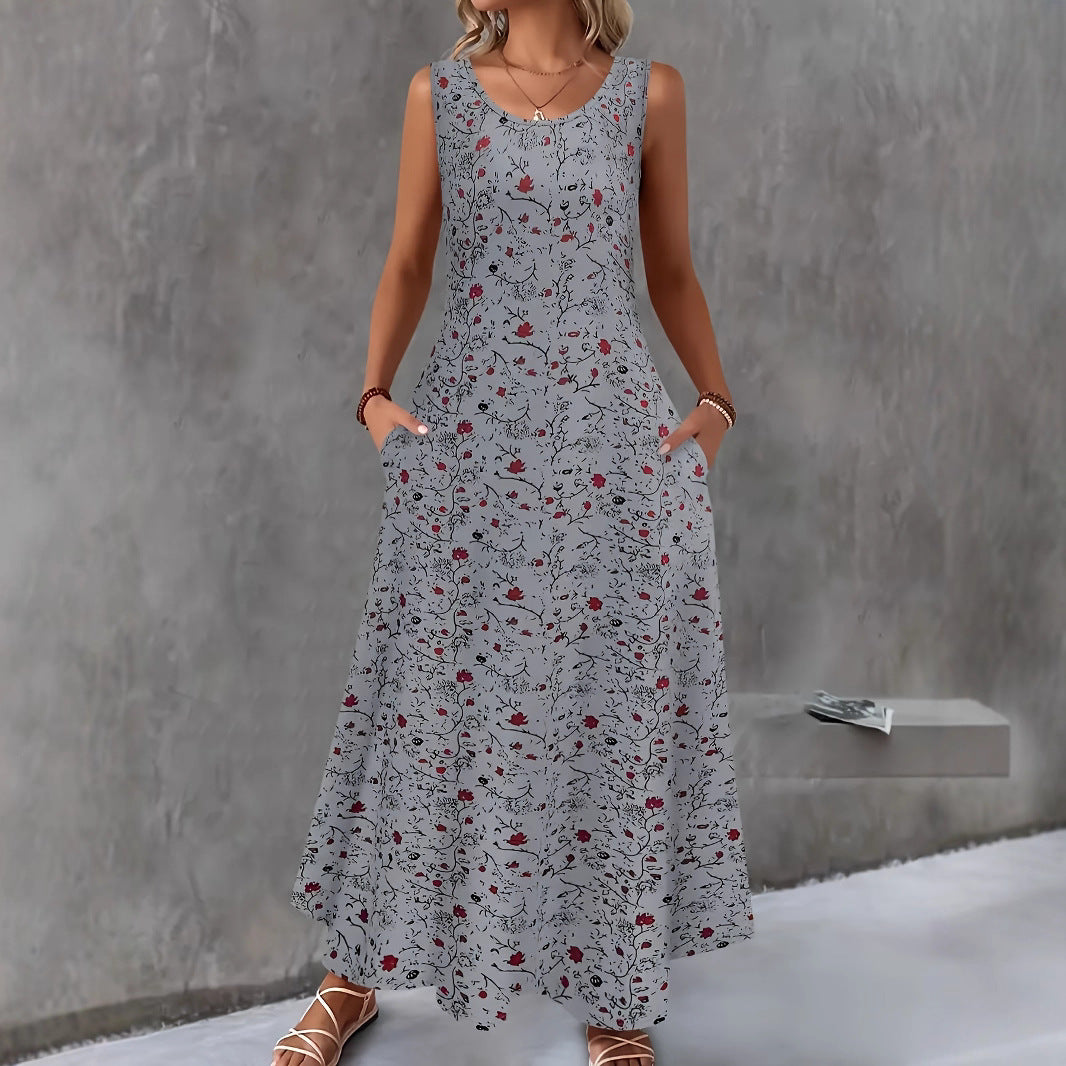 Sleeveless A-Linie Kleid
