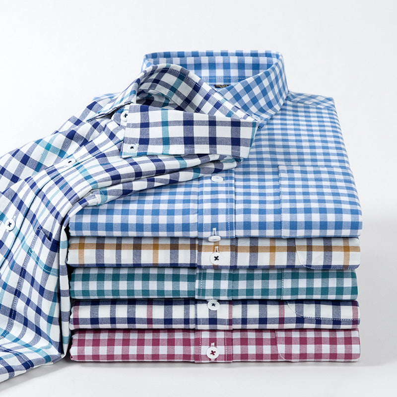 Herren Baumwollhemd mit Karomuster – Bild 1 | LuxeStyle