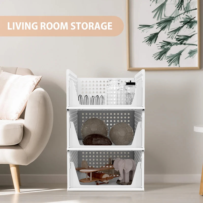 4er-Set Stapelbare Kleider-Organizer