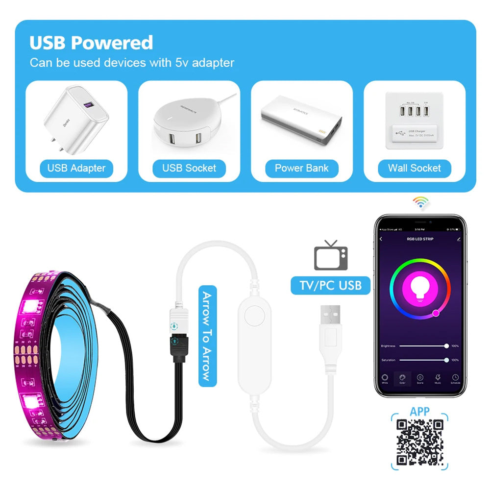 RGB Smart LED Streifen 30 Stück – Bild 7 | LuxeStyle